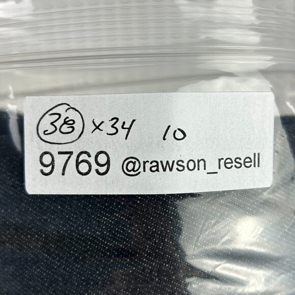 Marc Ecko Unltd Raw Black Gothic Jean 38x34 Baggy Y2K Streetwear Skate Stitched - Picture 7 of 7